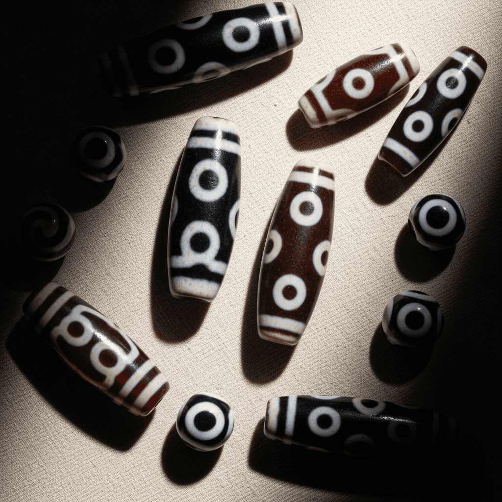 Ancient Tibetan Dzi: Sacred Patterns and Their Origins